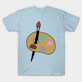 Paint Brush with Paint Palette T-Shirt